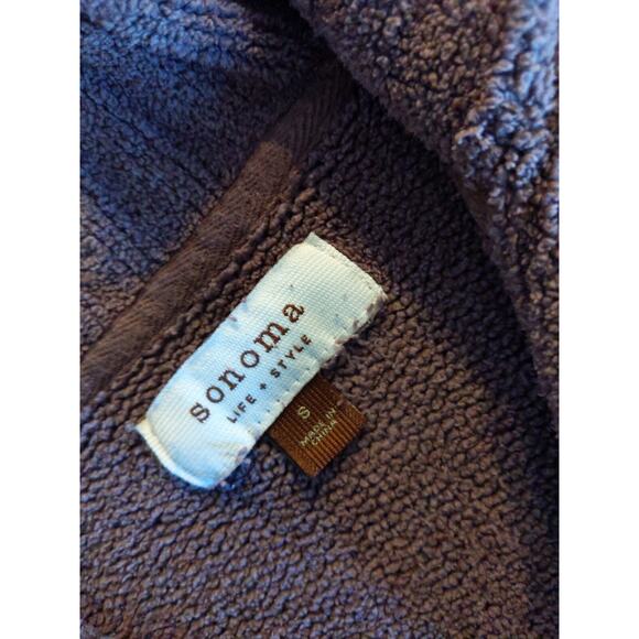 Sonoma Life + Style Women's Small Brown 3 Button Pullover Long Sleeve Sweater - Picture 4 of 7